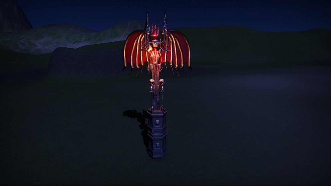 Demon pillar lamp post