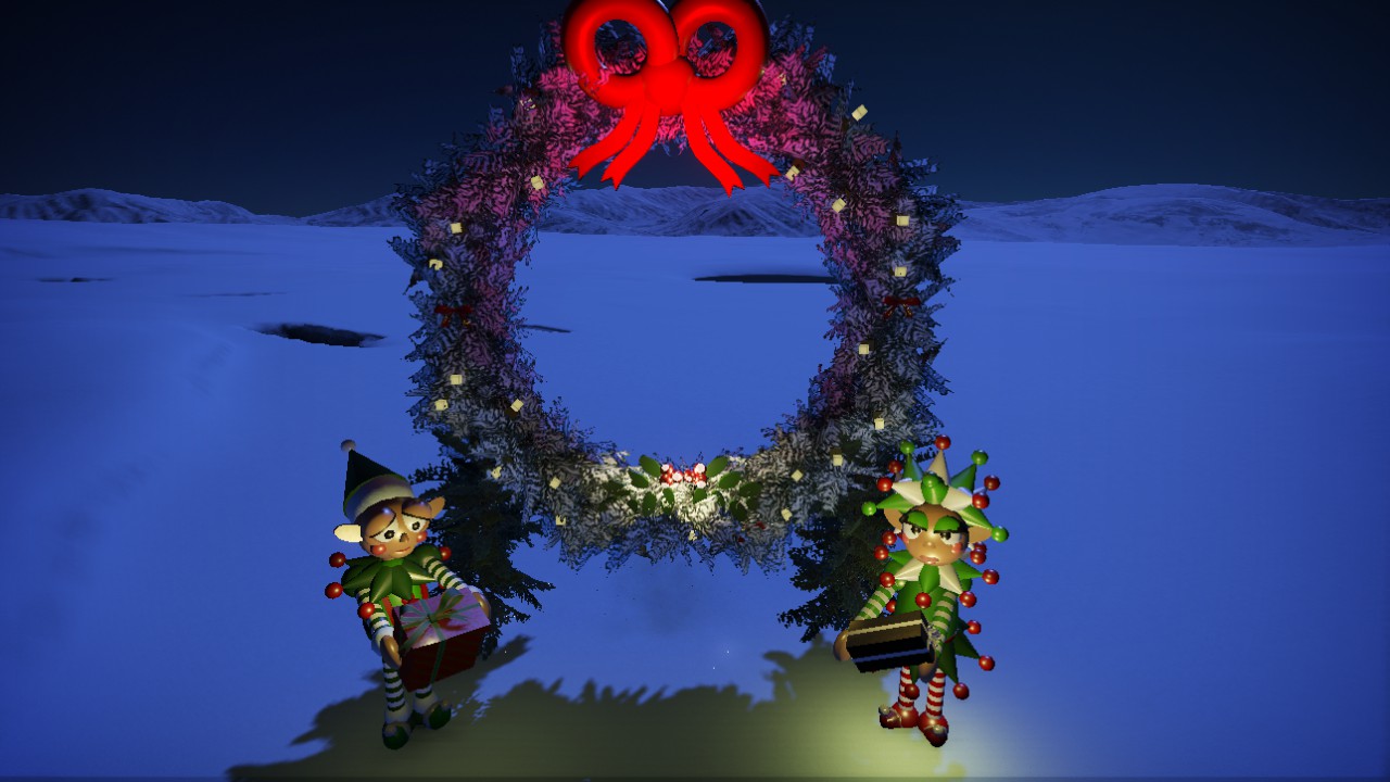 Christmas park entrance