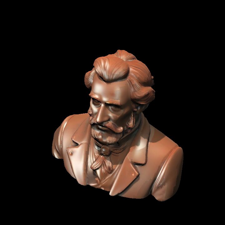 Chocolate gentleman bust