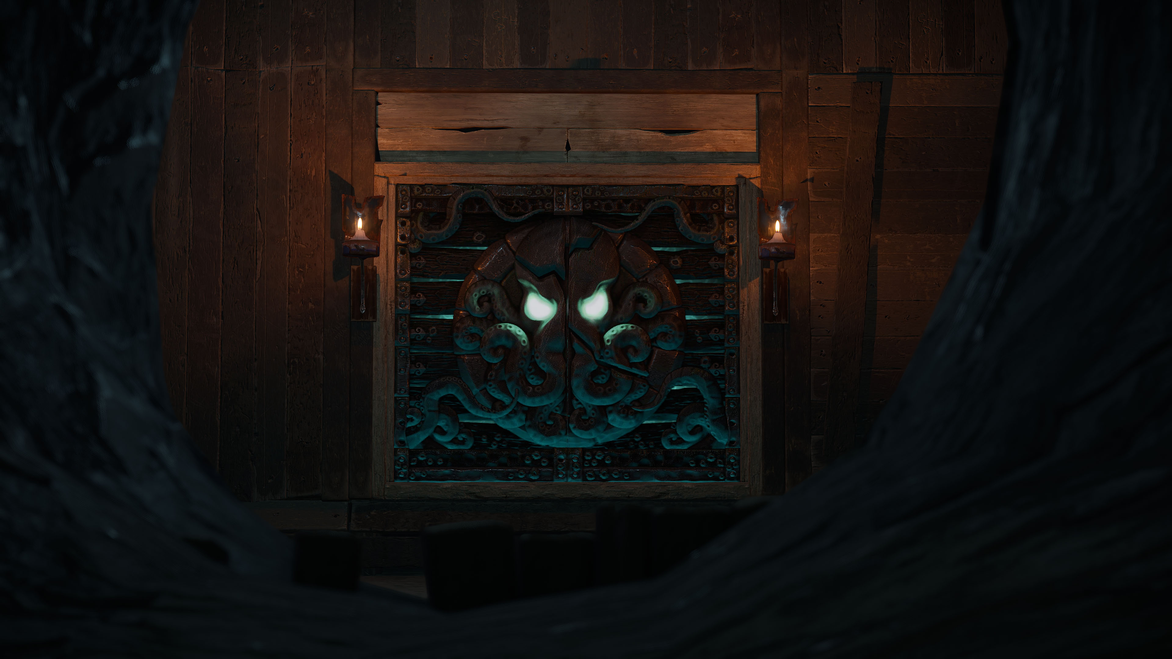 Tomb Of The Octopus Wooden Double Door thumbnail 3
