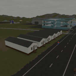 A row of Softbody Houses