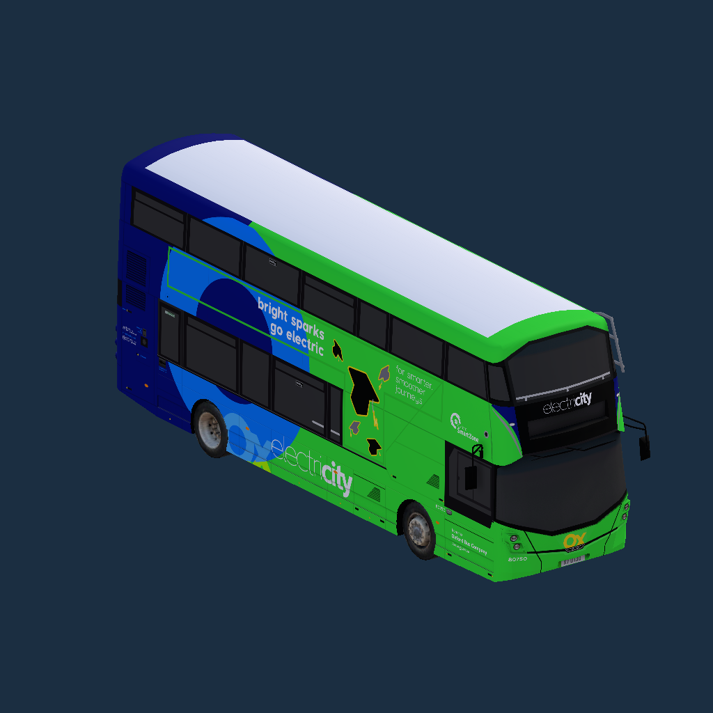 Oxford Bus Company Wright StreetDeck Electroliner 80750