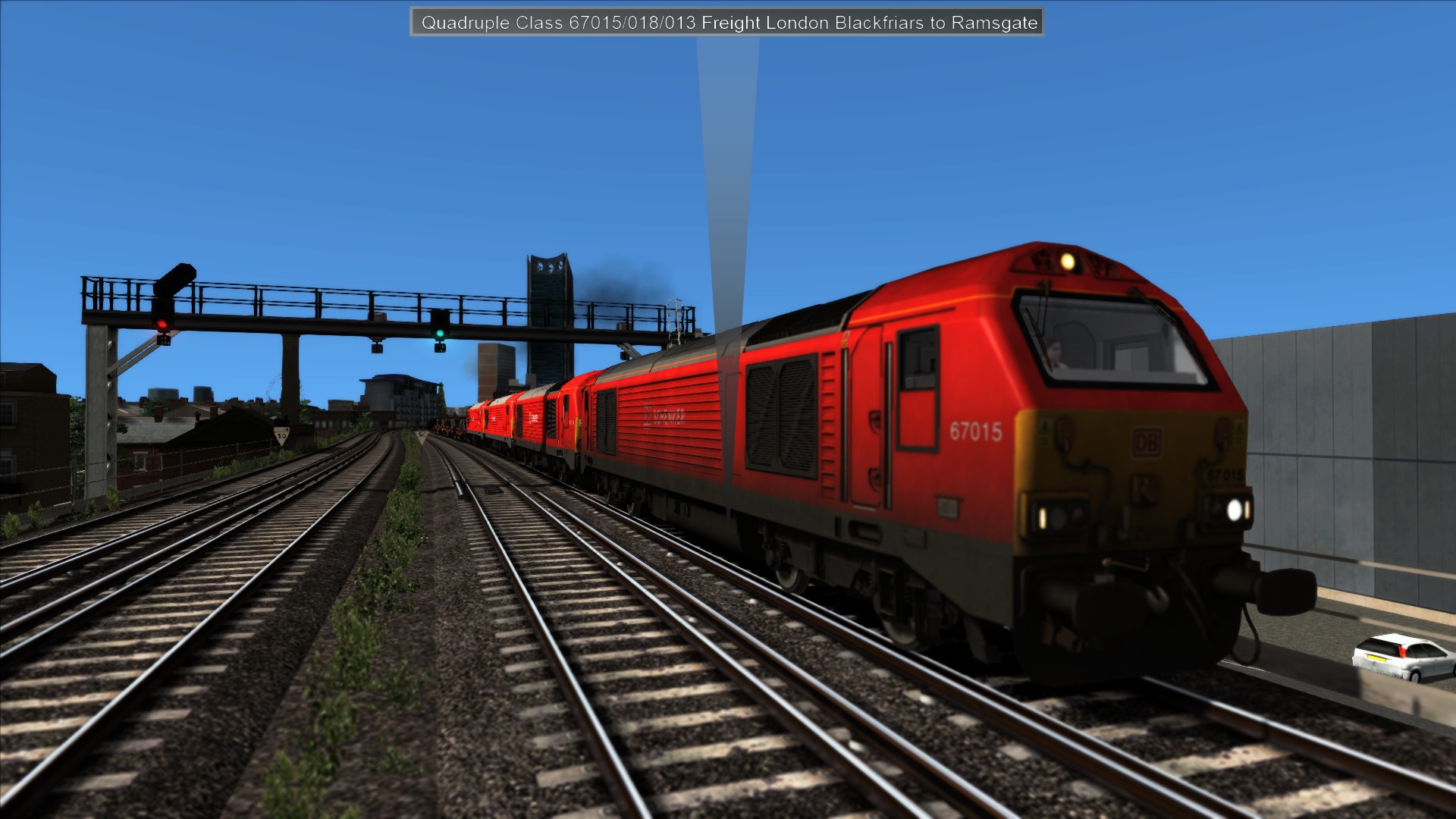 Quadruple Class 67015/018/013 Freight London Blackfriars to Ramsgate