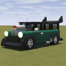 Small Copper Passenger Van  MK1 (Drag cyan)