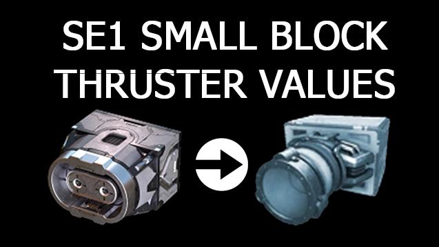 SE1 Thruster Rebalance