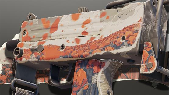 MAC-10 | Paper Collage (Windblown Poppies)