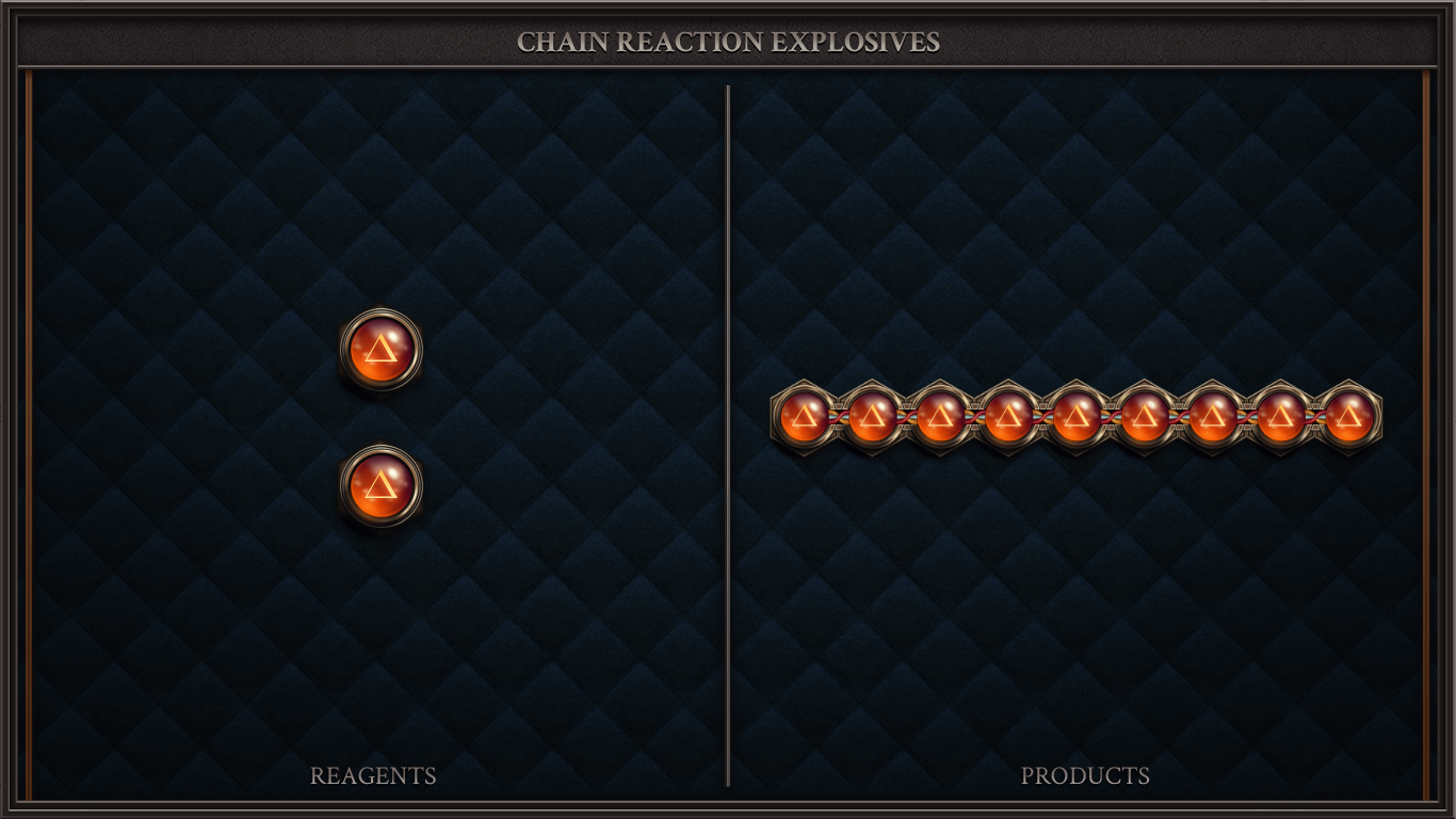 CHAIN REACTION EXPLOSIVES