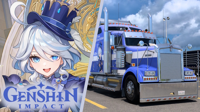 Kenworth W900 Furina - Genshin Impact [Combo Skin]
