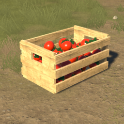 Meduim Wooden Crate (tomatoes)
