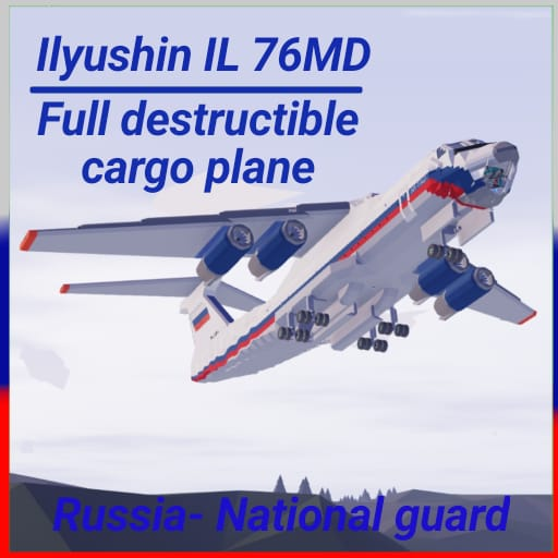 Ilyushin IL-76MD Russia - national guard (Full destructible)