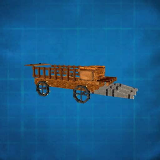 Large Wooden Animal Drawn Cart