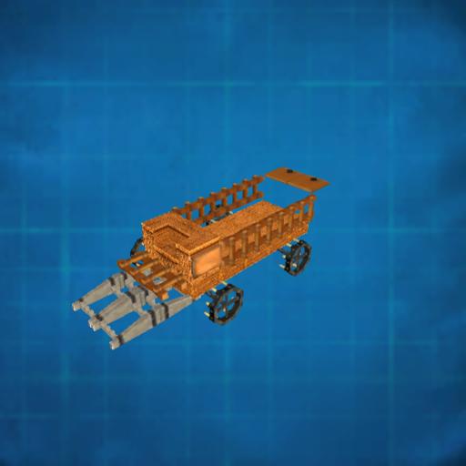 Large Wooden Animal Drawn Cart
