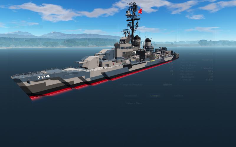 USS 724 LAFFEY camoufled