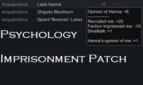 Psychology Imprisonment Patch B19 preview