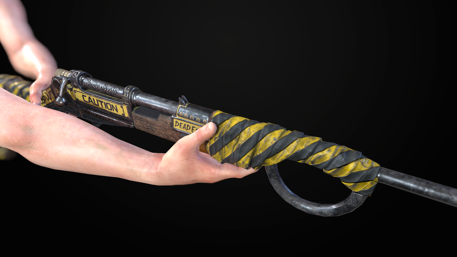 Caution Bolt Rifle