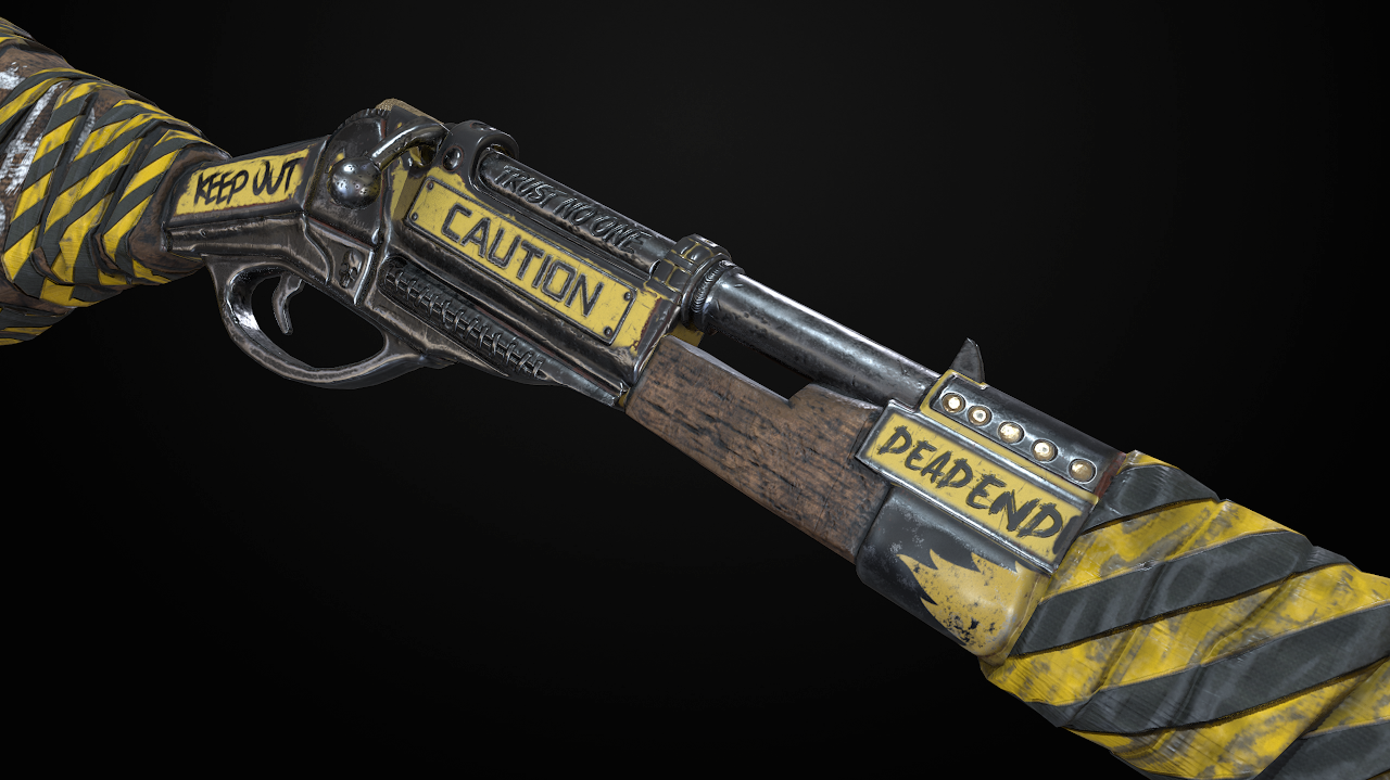 Caution Bolt Rifle