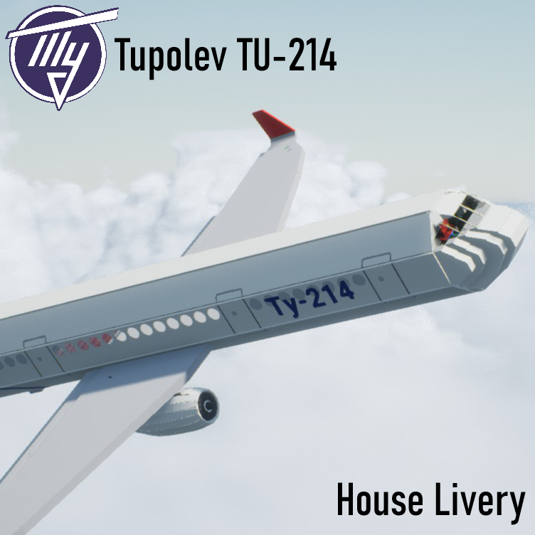 Softbody AIR LINER Tupolev TU-214 House Livery