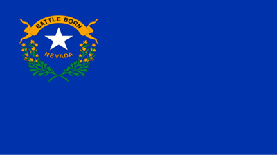 The flag of the state of Nevada