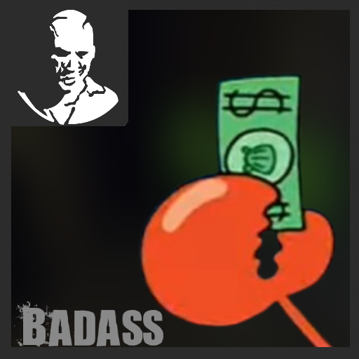 Mr. Krabs' one millionth dollar over badass