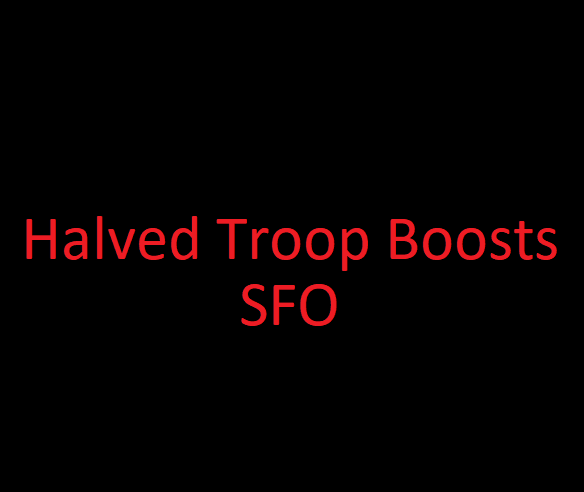 Halved Army Buffs - SFO