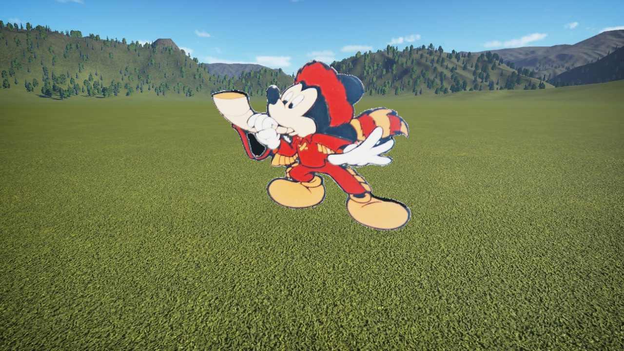 MM-MickeyCoonskinCapStandee