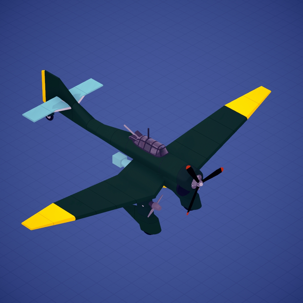 Junkers Ju 87 Stuka with rotating gun and bomb mechanism! preview