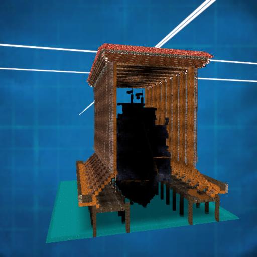 Black Pearl with Docks and Tavern. preview