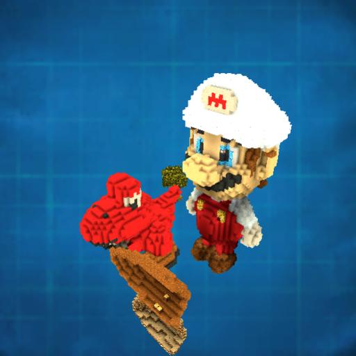 Baby Feuer Yoshi und Feuer Mario 3D