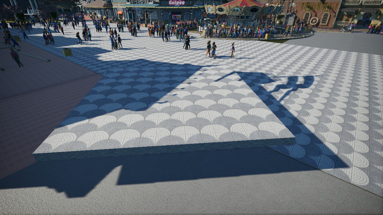 8M paving slabs [crescents]