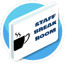 Staff Break Room Sign