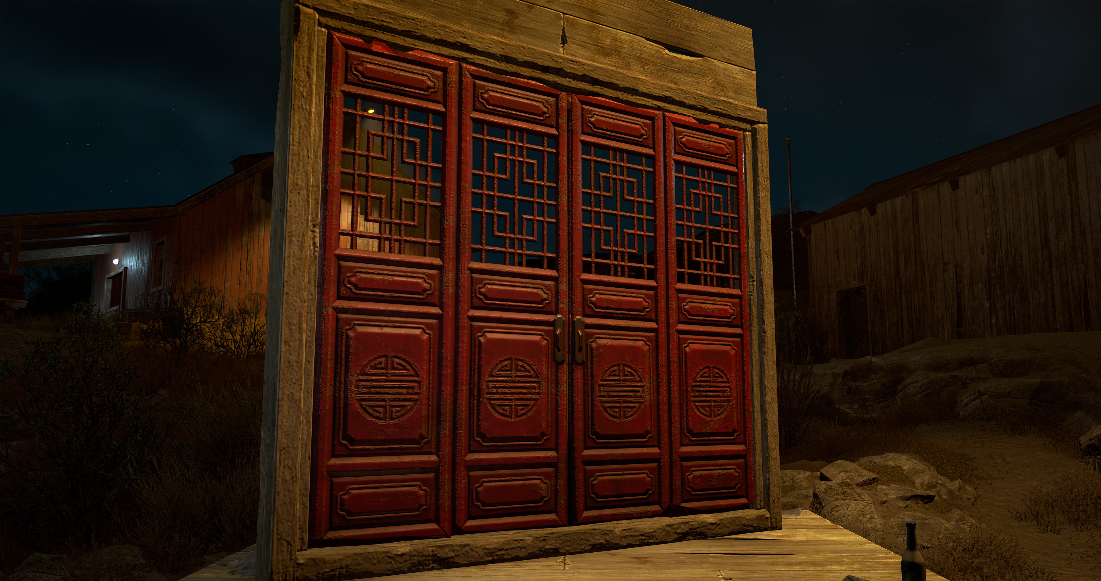 Chinese Panel Wooden Doors thumbnail 11