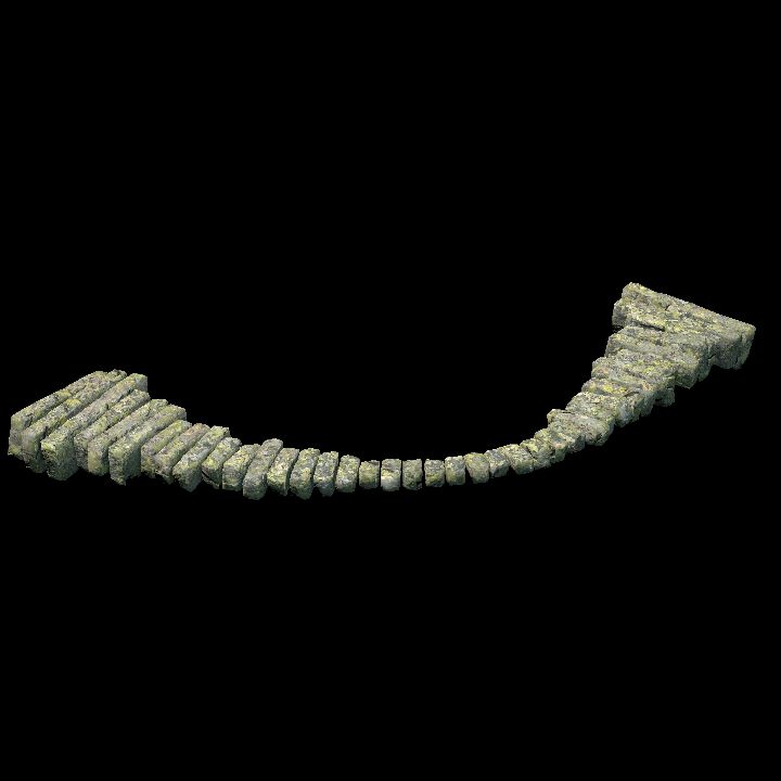 Pathways curved - Plain short curve 1