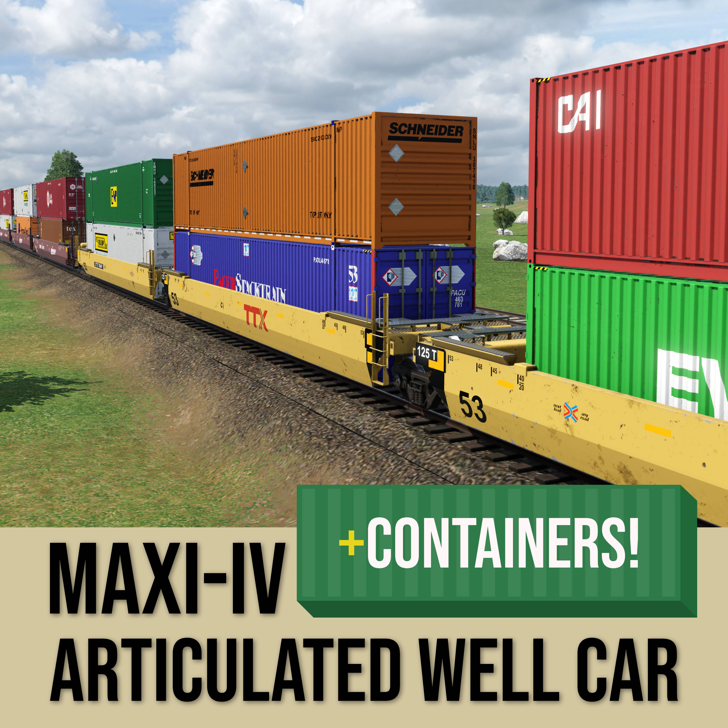 Maxi-IV Articulated Well Car preview