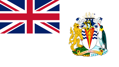 The flag of the British Antarctic Territory