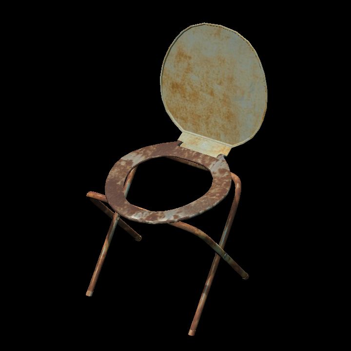 Camping toilet - rusty