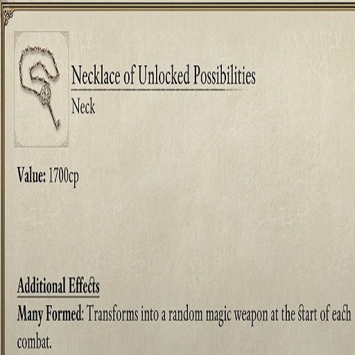 The Necklace Of Infinite Possibilities: SSS Edition