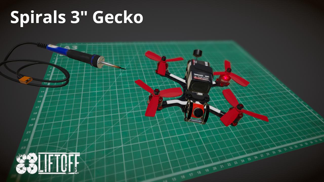Spirals 3" Gecko 3D