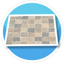 Steinboden Mosaik