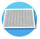 Mosaikboden grau