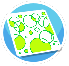 Bubbles Rug light green