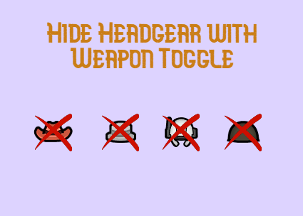[WYD]Hide Headgear with Weapon Toggle