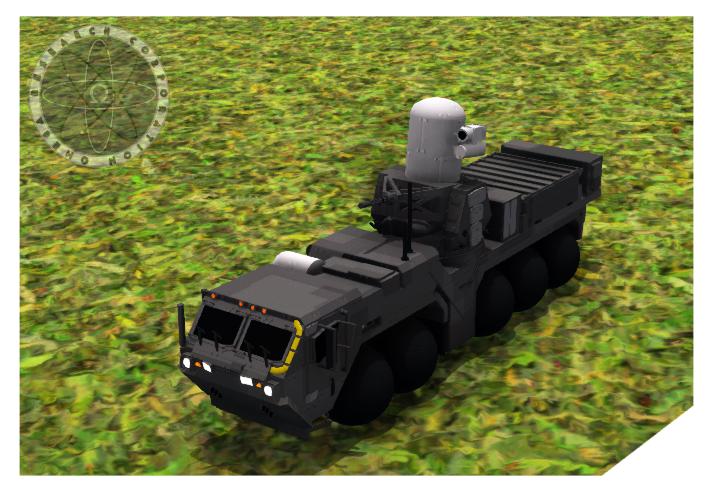 OMEGA RESEARCH CORPORATION LIGHTLY ARMORED MOBILE WEAPONS PLATFORM M3 CIWS
