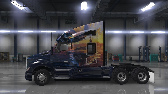 ww2 USS Lexington CV16 SCS Kenworth T680