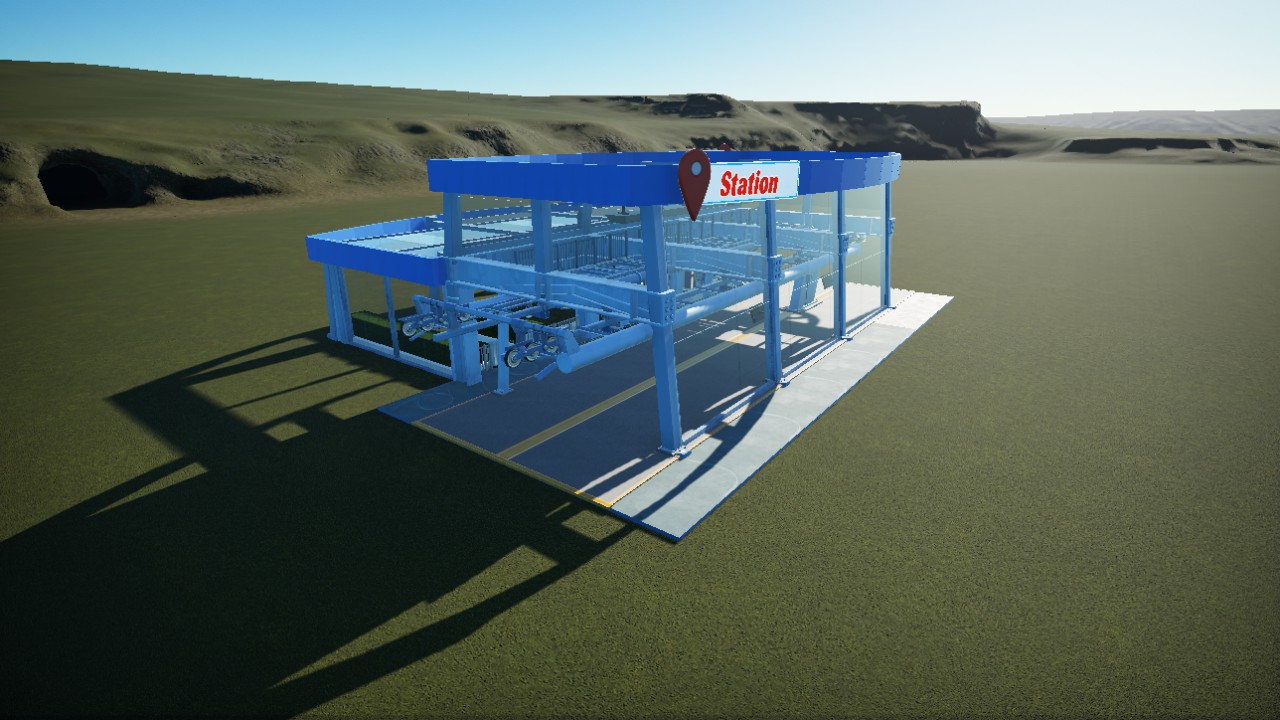 Modern Skylift Station