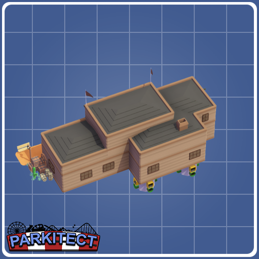Western Saloon (3xShop Fronts, 2xToilets, Depot, Trash Chute)