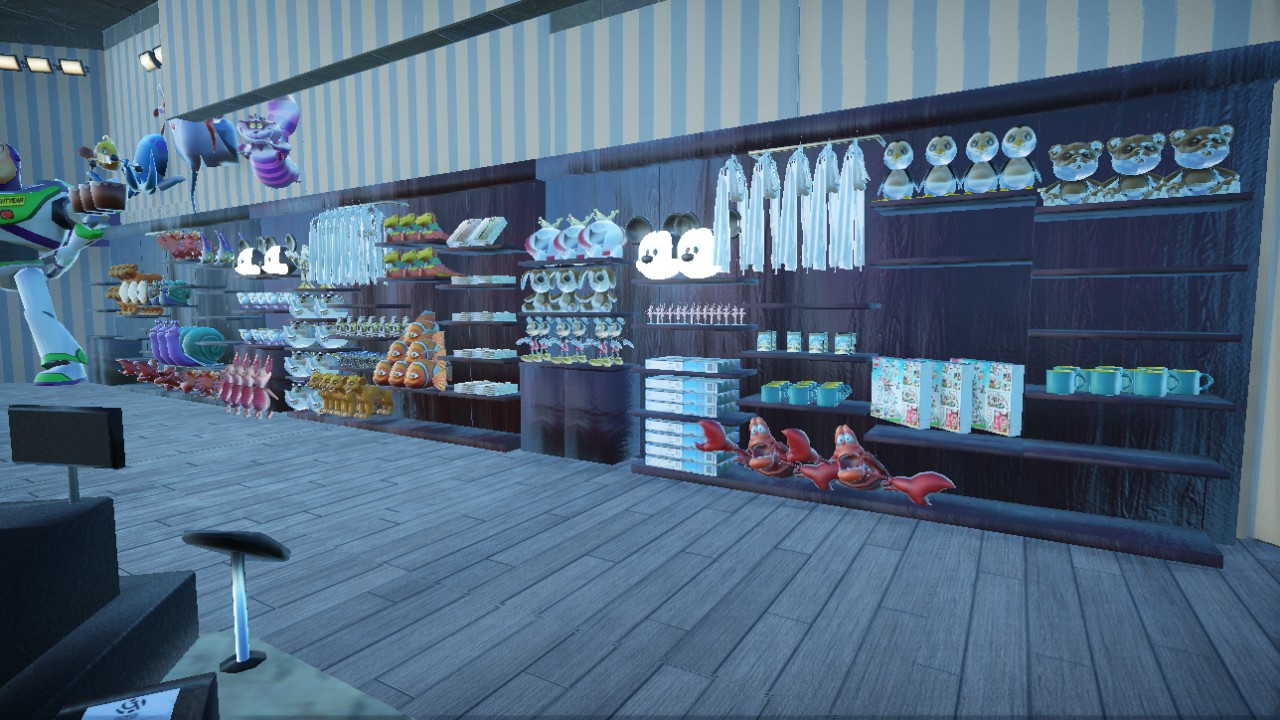 Dark Wood Retail Shelves