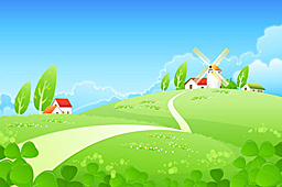 Serene Windmill Canvas