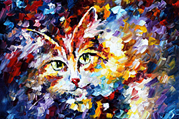 Pop Art Cat1 Canvas