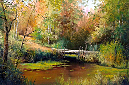 Landscape Painting3 Wooden Frame