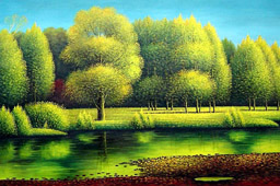 Painted Trees Canvas